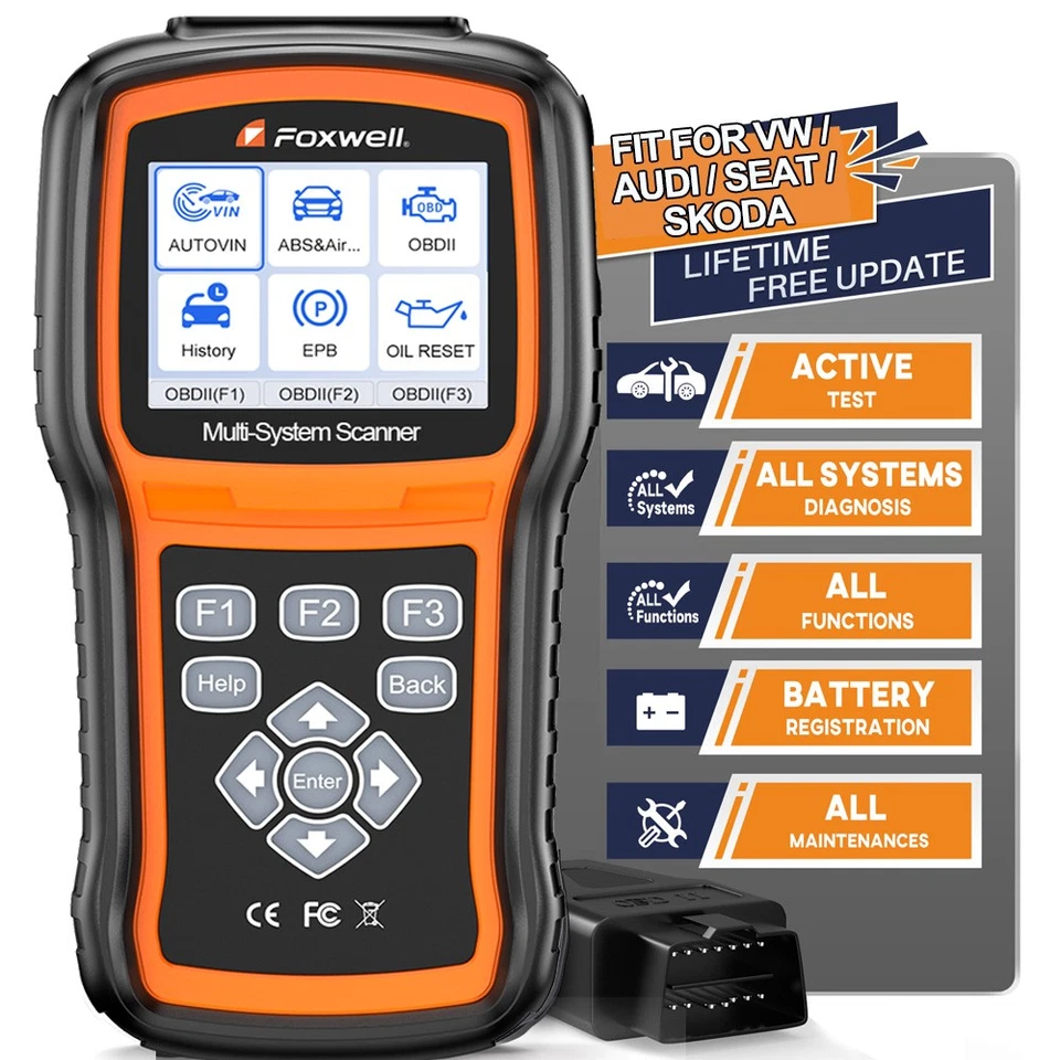 FOXWELL NT530 PLUS Bidirectional OBD2 Scanner for Audi VW All System Diagnostic