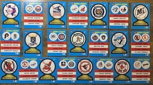 1987 actualización Fleer béisbol 22 pegatinas aleatorias logotipo equipo casi nuevo-como nuevo - Imagen 1 de 1