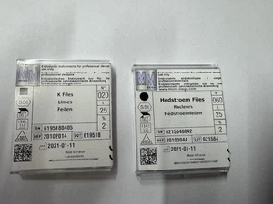 MICRO MEGA ENDO K & H - LIMAS DE MANO 25MM Nº PACK 6 20 y Nº60, PACK ORIGINAL NUEVO - Imagen 1 de 6