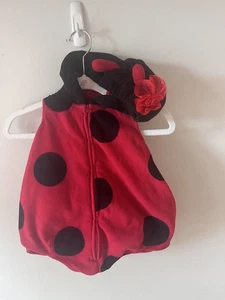Carter's Halloween Ladybug Costume Baby infant 3-6 months Lady Bug Insect zip up - Picture 1 of 4