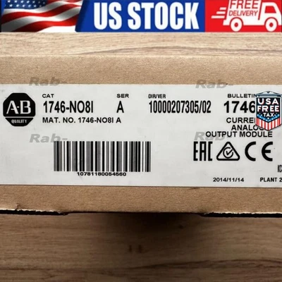 NUEVO AB 1746-NO8I/A SLC 500 Módulo de salida de corriente analógica 1746NO8I EE. UU. Impuestos libres Foto 1 de 4