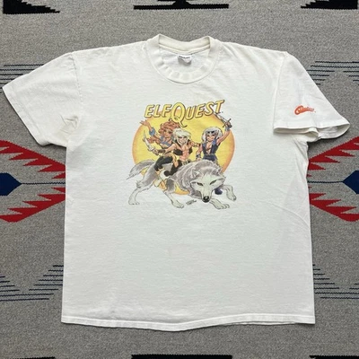 Camiseta De Colección Elf Quest Leetah Cutter Skywise Wolf Sun Blanca Wendy Pini Años 80 XL Foto 1 de 4