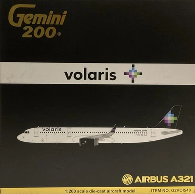 Gemini Jets 1:200 Volaris Airbus A321-231WL Reg:XA-VLH 2010 Colores G2VOI540 Foto 1 de 4