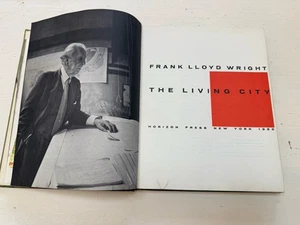 Vintage 1958 Franklin Lloyd Wright The Living City 1st Edition Hardcover Book - Bild 1 von 15