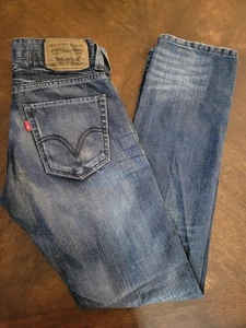 Jeans ajustados Levi's 511 para hombre 29x30 bigotes descoloridos pierna recta años 2000 retro - Imagen 1 de 13