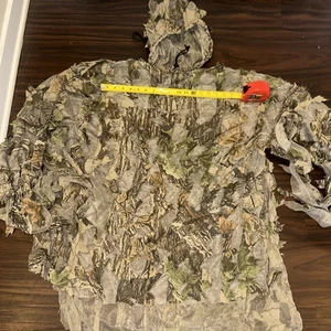 Realtree Infinity Jacket Underbrush Ghillie Leafy Hooded Concealment Hunting - Picture 1 of 6