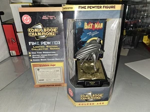 Batman Pewter Figure 1943 Comic Book Champions Ltd Ed DC COA - Picture 1 of 8