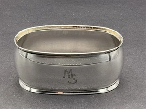 Antiker Serviettenring 800er Silber - Wilkens M-H. Bremen um 1900 Initialen "MS“ - Bild 1 von 6