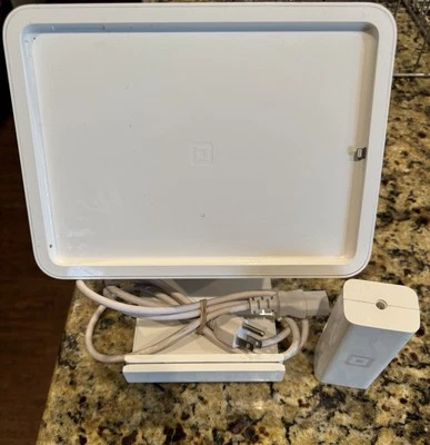 Square Stand Only for Apple iPad  - White model# S089 missing power adapter - Image 1 of 2