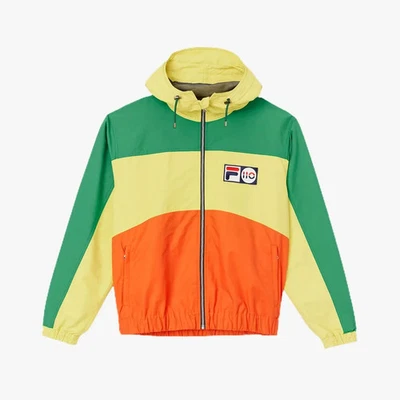 FILA 110 Year Anniversary Ski Jacket  Size S Green/Yellow/Orange Striped NEW - Image 1 of 4