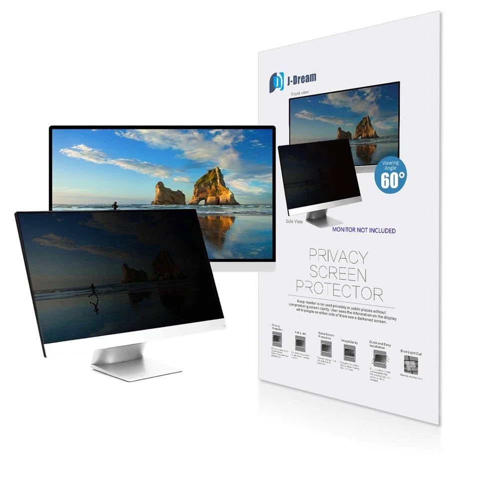 New J Dream Privacy Screen Protector For Monitors/Laptops 22 INCH RRP£29.39 - Image 1 of 2