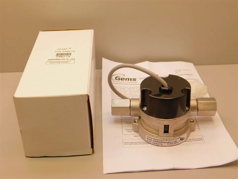 GEMS Sensors 246279 TypeRFA RotorFlow 24VIn 0-10VDC Analog Out, Flow Rate Sensor - Image 1 of 1
