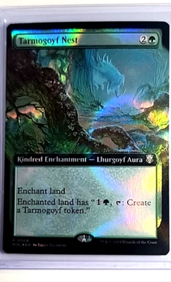 2024 MTG Modern Horizons 3 Commander Extended Art Ripple Foil #68 Tarmogoyf Nest - Image 1 of 2