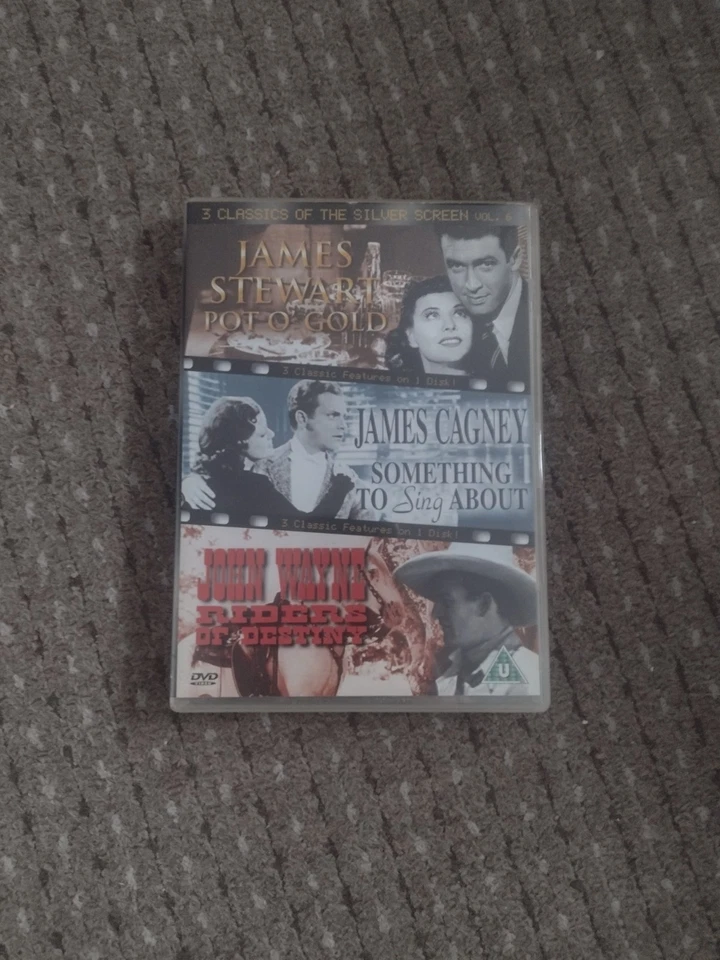 Pot O'Gold/Something To Sing About/Riders Of Destiny 3 Movie Collection DVD 2004 - Image 1 of 2