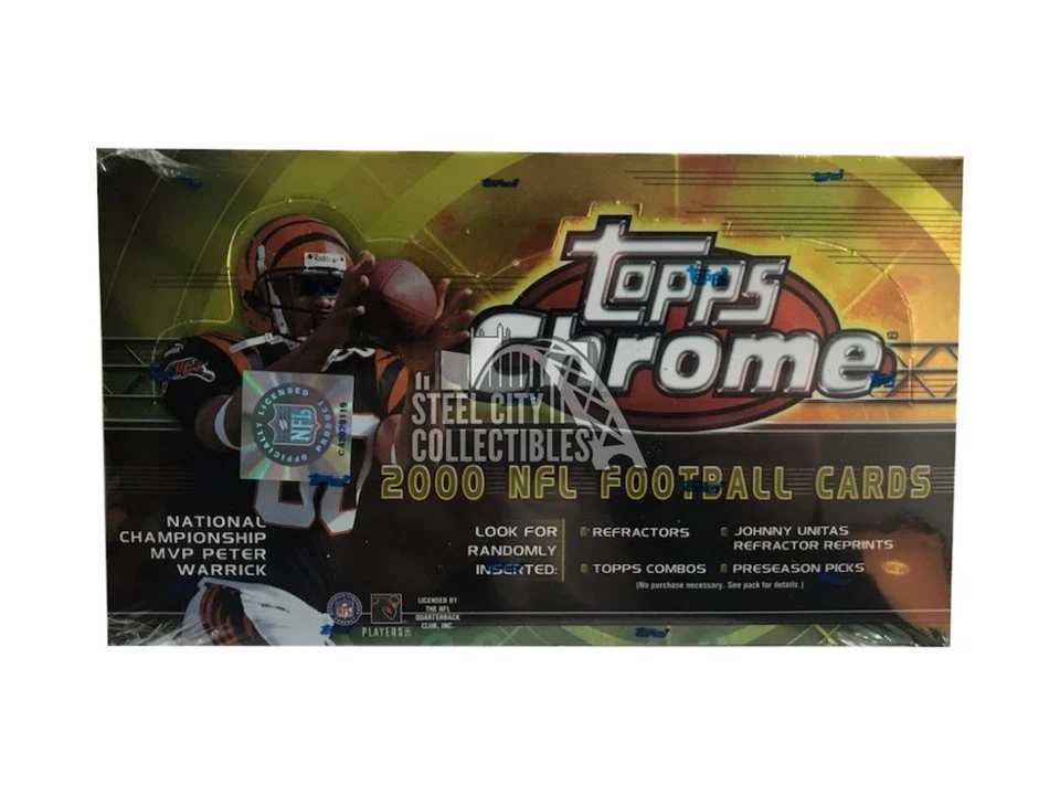 2000 Topps Chrome Football 24-Pack Retail Box - Image 1 of 1