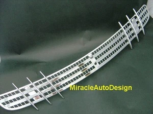 SILVER BONNET HOOD AIR VENT FRAME MOULDING FOR 1998-2005 MERCEDES W220 S-CLASS - Foto 1 di 2