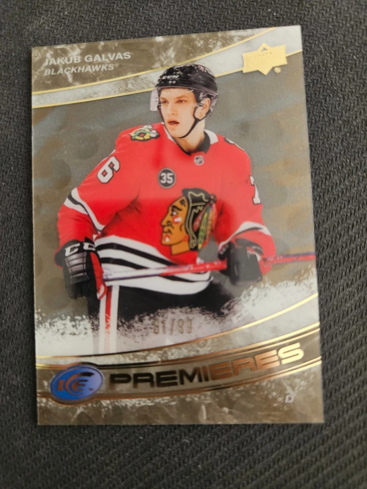 2022-23 Upper Deck Ice JAKUB GALVAS #183 #ed 61/99 GOLD Rookie PREMIERES - Image 1 of 1