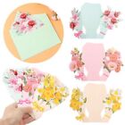 Words Card Greeting Card Birthday Gift 3D Foldable Card Flower Series Card