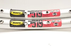 Vintage Mavic F519 32h Silver Anodized 26 inch Rims - Picture 1 of 7