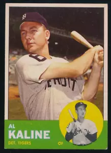 1963 Topps #25 Al Kaline Detroit Tigers EX-EX-MT bien centrado - Imagen 1 de 2