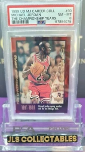 Psa 8 1999 Upper Deck- Michael Jordan The Championship Years Career Box Set #30 - Picture 1 of 2