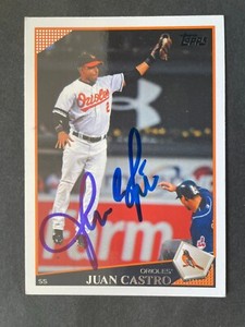 2009 Topps SIGNED: Juan Castro, ORIOLES #99