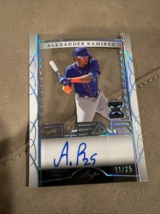 2022 Leaf Trinity Alexander Ramirez Clear Auto Platinum /25