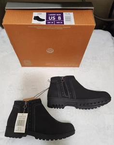 Womens black ankle boots size 8 - Picture 1 of 7