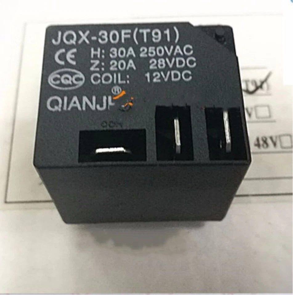 2PC Relay JQX-30F(T91) DC12V-1Z 30A - Image 1 of 1