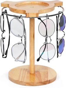 Sunglasses Organizer Glasses Holder Stand with 360 Rotating Display Eyeglasses R - Picture 1 of 9