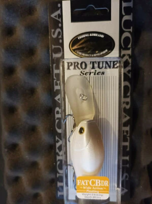 Lucky Craft "Flat CB DR" Pro Tune Series # 24g  White & Gray - Bild 1 von 2