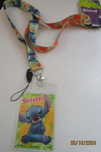 New Disney Stitch Lanyard For Pins w Card Holder Variety Stitch Designs - Picture 1 of 4