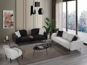 Sitzgruppe/Sofa Set - Wohnzimmergarnitur "Arbor" 3+3+1 mit Bluetooth-Soundsystem - Bild 1 von 10