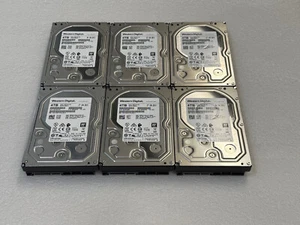 LOT QTY: 6x WD Ultrastar DC HC510 4TB 7.2K RPM SATA 6Gb 3.5" HDD HUS726T4TALE6L4 - Picture 1 of 2