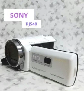 SONY HANDYCAM HDR-PJ540 White Video Camera Very Good from Japan - Picture 1 of 9