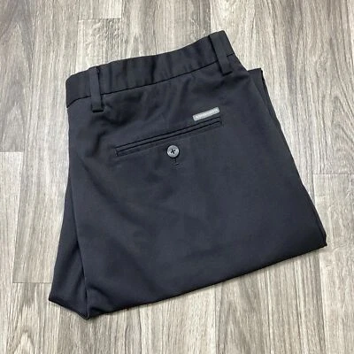Pantalones de golf ASHWORTH elásticos de pierna recta frente plano negros para hombre talla W 36 L 32 Foto 1 de 4