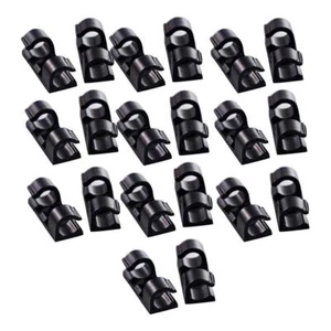 20x Clip Per Cavi Adesivi, Fissacavi, Fissacavi Per Auto, , Neri - Photo 1/14