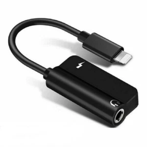 3.5mm Headphone Jack AUX Splitter Adapter and Charger For iPhone13 12 11 XS X 8 - Picture 1 of 9