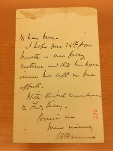 Lettera autografa di George Harman - Picture 1 of 1