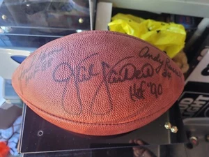 Pittsburgh Steelers Linebackers Football signed/autographed Lambert,Ham,Russell - Bild 1 von 10