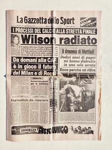 Gazzetta Dello Sport 14 Julio 1980 Radiación Pino Wilson Lazio -rocky Mattioli - Imagen 1 de 1