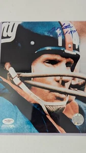 Y.A. Tittle N.Y. Giants HOF 1971 inscribed 8x10 Photo JSA Certified Autograph - Picture 1 of 6