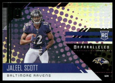 Jaleel Scott 2018 Panini Unparalleled #262 RC Baltimore Ravens - Image 1 of 2