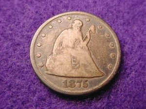 1875-CC TWENTY CENT PIECE GREAT KEY DATE COIN!!! #5 - Picture 1 of 4