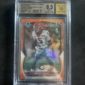 Bowman Chrome U Kelee Ringo 2022 1st Bowman automático naranja brillo/25 BGS 8,5 - Imagen 1 de 3