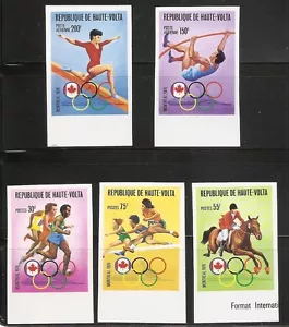 Burkina Faso SC # 390-392- C231, C235 Olympic Games Montreal . Imperforated. MNH - Picture 1 of 1