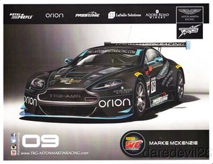 2015 Marke McKenzie TRG Racing Aston Martin Vantage GT3 GTA St Pete PWC postcard - Picture 1 of 1