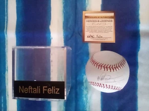 Von Naftali Feliz Chicago Cubs signiertes Rawlings Baseball Echtheitszertifikat Helden & Legenden  - Bild 1 von 8