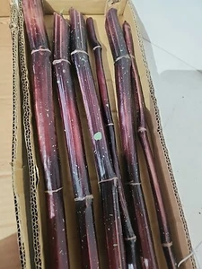 6 X Artificial Fake Bamboo Sticks Stems Branches 120cm Floral Decor - Picture 1 of 9