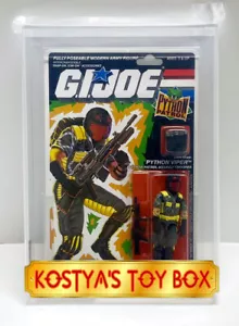 GI Joe Python Patrol PYTHON VIPER 1989 MOC AFA 75+ Factory Sealed Action Figure - Picture 1 of 6